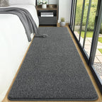 AROGAN Washable 2x8 Runner Rug for Hallway, Long Runner Rugs wtih Soft Memory Foam for Bedroom, Non Slip Backing Carpet Runners for Hallways, Kitchen, Bathroom, Entryway Home Decor, Black and White