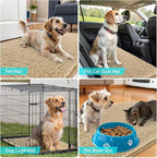 OLANLY Dog Door Mat for Muddy Paws 54x24, Absorbs Moisture and Dirt, Absorbent Non-Slip Washable Doormat, Quick Dry Chenille Mud Mat for Dogs, Entry Indoor Entryway Carpet for Inside Floor, Beige