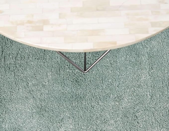 Unique Loom Solo Collection Area Rug - Calabasas (2' 2" x 6' 7" Runner, Light Blue)