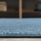 JONATHAN Y Haze Solid Low-Pile Turquoise Indoor Area Rug 10x14, Coastal,Bohemian,Minimalist,Classic, Easy-Cleaning for Living Room,Bedroom,Kitchen,Pet Friendly,Non-Shedding (SEU100H-14)