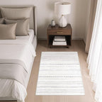 Nakagishi 2X3 Rug Washable Area Rug: Small Soft Boho Farmhouse Neutral Moroccan Non Slip Indoor Low Pile Accent Floor Throw Carpet for Bedroom Bathroom Entryway Kitchen Hallway Closet Home Door - Grey