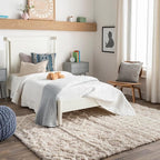 Livabliss Hapsburg Moroccan Shag Area Rug, 6'7" x 9'6", Beige