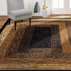 Home Dynamix Royalty Vega Contemporary Geometric Area Rug, Black/Beige, 7'8"x10'4"
