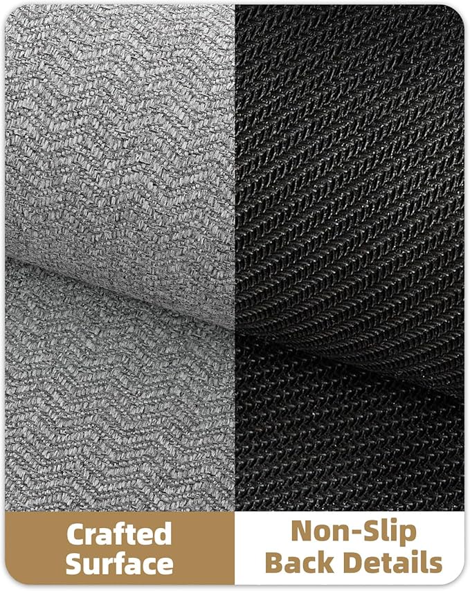 Color&Geometry Thin Indoor Entrance Mats for Home, 24"X36" Indoor Mats for Entryway Non Slip Rubber Backed, Dirt Trapper Door Rugs for Entryway Indoor 2x3 Washable, Grey (Rolled-up NO Creases)