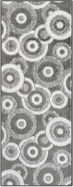 Custom Size Grey Hallway Runner Rug | Cut to Length 2'3" x 12' (Runner) | Non-Slip & Machine Washable | REMNAZ