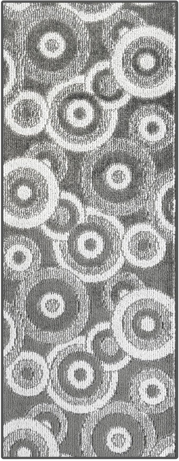 25 ft Extra Long Grey Hallway Runner Rug | Non-Slip & Machine Washable | Custom Cut to Size 2'3" x 25' (Runner) | REMNAZ