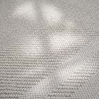 CAMILSON Micro Loop Rug 10x14 Modern Luxury Bordered Large Area Rugs Soft High and Low Pile Stain Resistant Easy-Cleaning Non-Shedding for Living Room Office Indoor Carpet (10 x 14 / White)