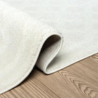 Abani Cozy Cream Area Rug for Living Room, Bedroom - Geometric Diamond Pattern - 5' x 8' - Durable & Easy to Clean