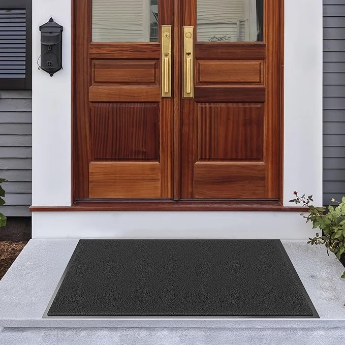 Amyracel Front Door Mat Indoor Outdoor Entrance, 24" x 48" All-Season Waterproof Doormat for Enterway, Heavy Duty Commercial Floor Mat, Fade Resistant, Rubber Back, Low Profile, Easy Clean