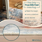 Istana 9x12 Area Rug - Multi/Red 9 x 12 Area Rugs for Living Room - Foldable 9x12 Rugs for Bedroom/Living Room Rug - Stain Resistant Washable Rugs - Eco-Friendly Area Rugs