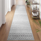 Moroccan Hallway Runner Rug 2'6''x10', Soft Non Slip Long Indoor Mats for Entryway, Machine Washable Kitchen Rugs Carpet Runner for Entrance Bedroom Living Room Corridor