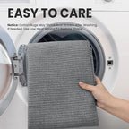 EARTHALL Washable Runner Rug 3x8 Ft Non Slip Runners for Hallways Wide Cotton Rubber Backed Kitchen Runner Braided Indoor Floor Carpet Runners for Entryway, Hallway, Kitchen, Bedroom, Charcoal Gray