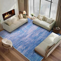 6x9 Abstract Area Rugs for Living Room, Modern Washable Indoor Rug for Bedroom, Thin Soft Large Non-Slip Carpet for Dining Room Home Office Farmhouse Decor - Abstract Blue Purple