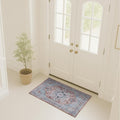 Fame Rugs Turkish Rug. Washable Vintage Oriental Antique Inspired Traditional Doormat Small Modern Area Rugs Luxury Entryway Entry Bedroom Bathroom Kitchen (401TB, 2' x 3')