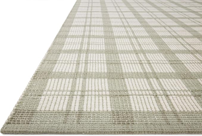 Loloi Magnolia Home by Joanna Gaines Ryder Collection RYD-01 Sage/Ivory 8'-6" x 11'-6" Area Rug