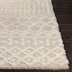 Livabliss Hapsburg Moroccan Shag Area Rug, 6'7" x 9'6", Beige