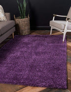 Unique Loom Solo Collection Area Rug - Calabasas (10' x 13' Rectangle, Violet)