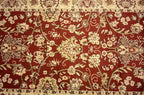 Unique Loom Sialk Hill Collection Area Rug - Washington (2' 11" x 16' 5" Runner Burgundy/Cream)