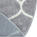 Rugs.com Lattice Frieze Collection Rug – 3' 3 x 5' 3 Oval Light Gray Medium Rug Perfect for Living Rooms, Large Dining Rooms, Open Floorplans