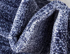 Rugs.com Angelica Collection Rug – 8 Ft Round Navy Blue Medium Rug Perfect for Kitchens, Dining Rooms