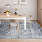 Toneed Abstract Area Rug 5x7 Modern Washable Rug Soft Non Slip Rug Low Pile for Bedroom Living Room Dining Room Grey