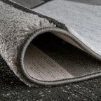 Rugshop Modern Geometric Gray Area Rug, Non-Shedding Carpet for Living Room, Bedroom, or Study, 6'6" x 9'