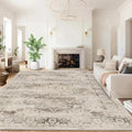 Washable Area Rugs for Living Room 6’x9’ Non Slip Low Pile Area Rugs for Bedroom Dining Foldable Vintage Carpets