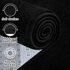 Large Area Rugs for Living Room Bedroom, 5x8 Feet Black Rug, Minimalist Modern Shag Rug, Soft Thick Comfy Memory Foam Indoor Carpet, Non-Slip Washable Rug for Boys Girls Dorm Nursery Room Home Decor