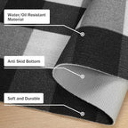 GENIMO Checkered Rug 27.5x43 inches Black and White Outdoor Rug Buffalo Plaid Rugs Mat Fall Doormats Washable Rug for Front Porch Decor Indoor Entrance Patio Balcony Entryway