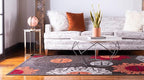 Unique Loom Outdoor Modern Collection Area Rug - Chicago (7' 1" x 10' Rectangle, Brown/ Orange)