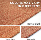IOHOUZE Washable Runner Rug 2x8 Non Slip Rubber Backed Hallway Runner Entryway Runner Indoor, Kitchen Rugs Woven Cotton Floor Carpet for Kitchen Hall Entrance Bedroom, Rustic Orange