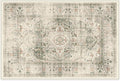RUGGABLE Washable Vintage Area Rug – Sarrah Sage 2x3, Stain-Resistant, Non-Slip – Small Machine Washable Rugs for Living Room, Bedroom, Hallway, Entryway & Bathroom–with Cushioned Pad