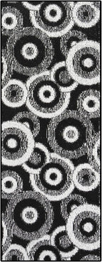 Custom Size Long Black Hallway Runner Rug | Cut to Length 2'3" x 15' (Runner) | Non-Slip & Machine Washable | REMNAZ