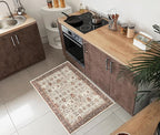 Keen Home Design 2x3 Rug - Machine Washable Entry Rug with Non-Slip Backing, Ideal for Enteryway, Kitchen, Bathroom, Laundry Room - Vintage, Easy Clean, Durable, Low Pile - (2' x 3')