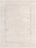 Unique Loom Isabella Collection Area Rug - Adjani (9' x 12' 2" Rectangle, White/ Blue)