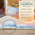Istana Hallway Runner Rug 2x6 - Galaxy Kitchen Rugs Non Slip Washable -Silk's Soft Touch Carpet Runner - Stylish Rug for Home