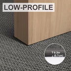 LEKEEPGO Door Mat 32"x47", Non Slip Door Mat Indoor Entrance, Rubber Backing Front Indoor Doormat Washable Absorbent Low-Profile Entryway Entry Resist Dirt Inside Door Mats, Grey