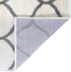 Rugs.com Lattice Frieze Collection Rug – 2' x 6' Runner Ivory Medium Rug Perfect for Living Rooms, Large Dining Rooms, Open Floorplans