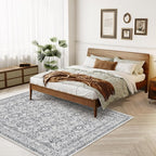 WITSHOCK Living Room Area Rugs 5x7: Soft Non-Slip Backing Washable Rugs Vintage Large Carpet for Bedroom Office Dining Room Kitchen Stain Resistant Home Decor Rug