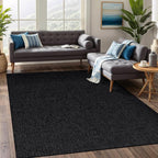 Beverly Rug Easy Jute Rug 8x10 Solid Washable Durable Outdoor Indoor Area Rugs for Living Dining Room Patio Office Stain Resistant Non Shedding Casual Indoor Outside Carpet (8 x 10 Dark Gray)