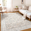 WITSHOCK Living Room Area Rugs 5x7: Soft Non-Slip Backing Washable Rugs Vintage Large Carpet for Bedroom Office Dining Room Kitchen Stain Resistant Home Decor Rug