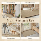 Jute 3x5 ft Rugs for Entryway Front Door Mat Indoor Entrance Indoor Door Mats Entryway Rugs Foyer Entry Entrance Mat Inside Doormat Welcome Mats Boho Farmhouse