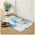 Istana 2x3 Area Rug - Blue/Ivory Boho Rugs for Living Room 2x3 - Foldable Small Rugs for Bedroom - Stain Resistant Washable Rug Non Slip - Eco-Friendly Area Rugs Indoor