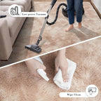 Fluffy Rug Shaggy Area Rug, Mottling Beige 8x10 Area Rugs for Living Room, Large Shag Area Rugs for Bedroom Kids Room Home Decor, Upgrade Anti-Skid Rectangular Fuzzy Rugs
