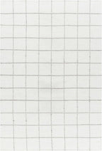 Mark&Day Wool Rugs, 4x6 Ishaq Cottage Off-White Area Rug, White Silver Carpet for Living Room, Bedroom or Kitchen (3'6" x 5'6")