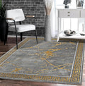 GLORY RUGS Area Rugs Marble 2x3 Grey Gold Carpet Modern Abstract Rug Living Room Dining Bedroom Rug