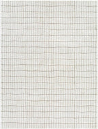 Livabliss x Our PNW Home Cascade Minimalist Striped Area Rug, 10' x 14', Ivory/Light Brown