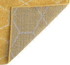 Unique Loom Trellis Frieze Collection Area Rug - Geometric (2' x 10' Runner, Yellow/ Ivory)