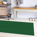 Ottomanson 2' x 5' Hallway Runner with Scraper Pile Extra Durable Non-Slip Rug Mat for Indoor & Outdoor Use - Ideal for Kitchen, Entryway, Patio & Garage - High-Traffic Carpet, Green