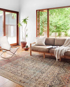 Loloi Loren Collection LQ-17 Charcoal/Multi 2'-3" x 3'-9" Accent Rug